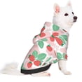 thumbnail image 2 of Fotbe Strawberry Print Small Dog Sweater Hoodies Pet Grey Hooded Soft Fleece Sweatshirts with Pocket Fall Winter Puppy Cat Sweaters Warm Clothes-X-Small, 2 of 7