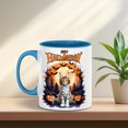 thumbnail image 4 of Mummy Maine Coon Happy Halloween with Pumpkins Bats Spooky Fun 11oz Accent Two-tone Mug Cat Lover Kitten Owner Gifts Coffee Tea Cup - 00019, 4 of 5