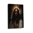 thumbnail image 2 of “Jesus with Golden Crown of Thorns (Sacred Tone)” Spiritual Canvas Wall Art Ready to Hang for Living Room and Bedroom, 2 of 8