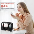 thumbnail image 4 of Bolsa de viaje para cosméticos Buryeah, translúcida, impermeable, negra, 9 unidades, 4 of 8