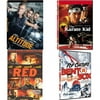 Assorted 4 Pack DVD Bundle: Altitude, The Karate Kid, SUMMIT BY WHITE MOUNTAIN, Pop Culture Bento Box