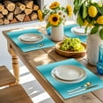 thumbnail image 6 of Placemat Ombre Turquoise Placemats for Dining Table Gradient Color Washable Table Mats for Party Kitchen Dining Decoration, 6 of 7
