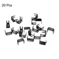 thumbnail image 3 of Unique Bargains 20Pack Zipper Stoppers, #10 Top & Bottom Stops for Rescue Repair, Metallic Black, 3 of 6