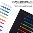 thumbnail image 4 of Glitter Gel Ink Pen Set Of 18  Metallic Vibrant Sparkle Pens For Coloring Markers Adults (18 Colors Pens), 4 of 6