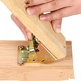 thumbnail image 3 of 4 Pcs Foldable Bracket, 90 Degrees Self-Lock Hinge Hardware with Screws Lock Extension Support for Table Bed Leg, Workbench Kitchen Laundry Room, 3 of 7