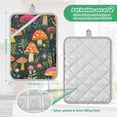 thumbnail image 6 of Yayeee Pot Holders Kitchen Heat Resistant with Pocket 7"x9.8" Cotton Oven Cooking Hot Pads, Orange Mushroom, 6 of 7