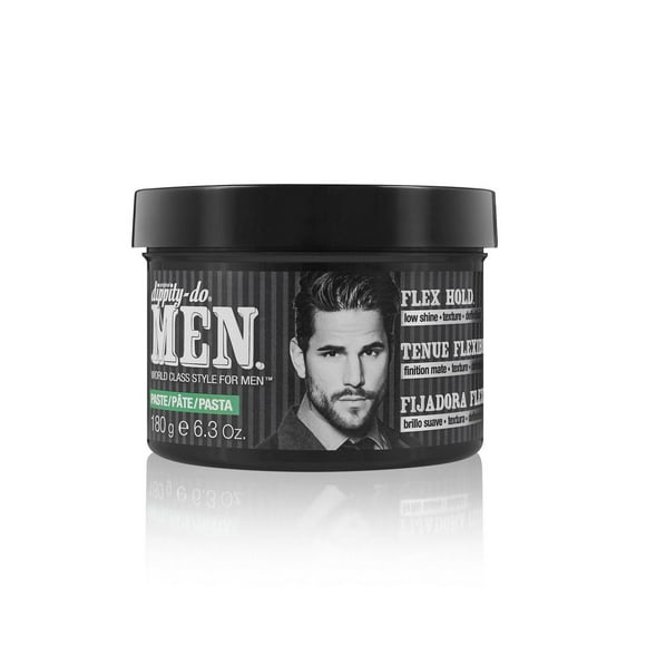 dippity-do MEN Texture Paste Flexibility and staying power for short to mid-length styles with natural grooming ingredients for a relaxed, messy, carefree feel, 180 g