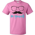 thumbnail image 3 of Inktastic Be Yourself, Glasses, Mustache, Moustache T-Shirt, 3 of 5