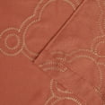 thumbnail image 4 of Semi-Sheer Embroidered Moroccan Curtain Panels, Rust, 4 of 4