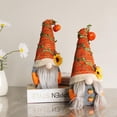 thumbnail image 5 of Savlot Mr and Mrs Fall Gnome Plush Thanksgiving Decorations Handmade Swedish Gnomes Plush Elf Scandinavian Autumn Tomte - Thanksgiving Table Ornament, Housewarming Present, 5 of 7