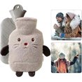 thumbnail image 4 of 1L PVC Hot Water Bottle with Cover,Non-Slip,Multifunction (Cat), 4 of 5