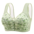 thumbnail image 1 of Women's Fashionable Casual Floral Front Button Bra For Elderly People Skin Friendly And Comfortable Without Wire Rings Vest Bra, 1 of 7