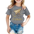 thumbnail image 4 of Girls T Shirts Size 3-4Y Graduation Season Printed Short Sleeve Crewneck Tee Casual Class of 2026 Gifts Comfortable Kids T-shirts, 4 of 4