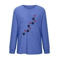 thumbnail image 4 of Mikilon Women's Printed Pullover Sweatshirts Round Neck Long Sleeve Casual Blouses, 4 of 4