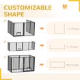 thumbnail image 4 of 6 Panels Dog Playpen, Foldable Portable Pet Playpen with Door, for Small & Medium Dogs, 30"H, 4 of 6