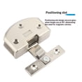 thumbnail image 4 of 4 pack 90 Degree Glass Door Pivot Hinge Kit stainless steel Shower Hinge Glass Door Clamp Clip,Adaptive 5-8mm Glass, 4 of 5