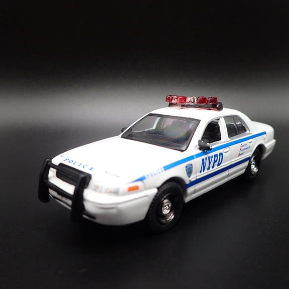 Open Box 2011 11 FORD POLICE INTERCEPTOR NYPD 1:64 SCALE COLLECTIBLE DIECAST MODEL CAR