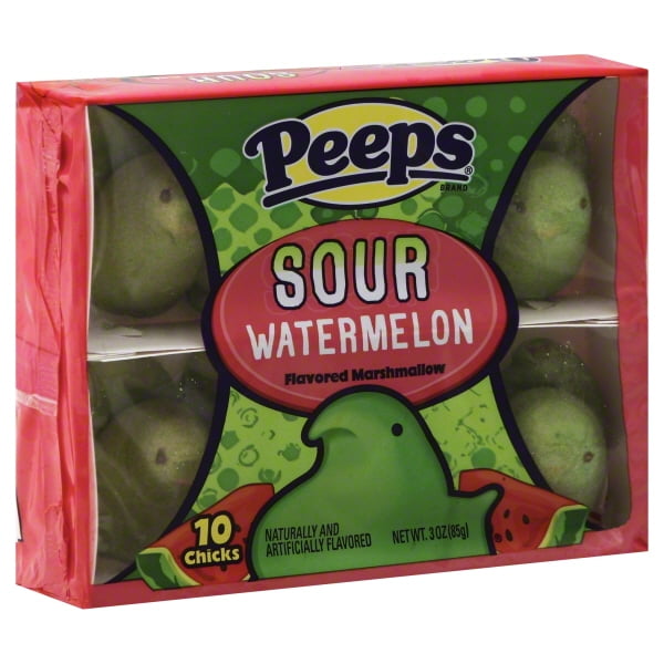 Peeps Sour Watermelon Chicks Easter Candy, 3 Oz.