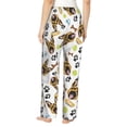 thumbnail image 3 of Pajama Pants Women, German Shepherd Dog Squash Sweatpants Soft Sleep Lounge Pants, Casual PJ Bottoms Pants with Pockets, 3 of 5