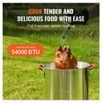 thumbnail image 2 of Turkey Deep Fryer 30-qt, Outdoor Aluminum Boiler Steamer Kit, 54,000 BTU Burner, Propane Gas Fryer for Turkey, Seafood, Includes Basket, Rack, Thermometer, 2 of 7