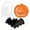 Multicolor, variant on Halloween Serving Tray, Ghost Pumpkin and Bat Shaped Candy Dish, Spooky Snack Platter, Decorative Party Tableware, Fall Holiday Table Decor and Serving Plate Black