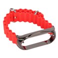 thumbnail image 2 of Correa de Reloj de Silicona con Funda Protectora de Parachoques de Acero Inoxidable Accesorio de Banda Deportiva Ajustable de Silicona Suave Apto para Band 7 ANGGREK Otros, 2 of 8