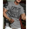 thumbnail image 2 of Gymish DOUBLE YOUR GAINS Workout T-Shirt for Men – Funny Gym Shirt, Men's Gym T-Shirt, Lifting Shirt, Deadlift Tee, Workout Shirt, Gym Wear, Athletic Shirt for Men, 2 of 5
