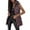 Coffee, variant on Breezora Women Long Sleeveless Puffer Vest Hooded Quilted Gilet Casual Zip Up Winter Warm Layer XXL Size Black
