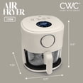 thumbnail image 5 of COOK WITH COLOR Air Fryer, 4Qt Glass Air Fryer, 1200W, 6 Presets, Cream, 5 of 7