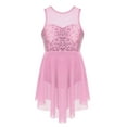 thumbnail image 1 of iEFiEL Girls Shiny Sequins Skating Dance Dress Criss-Cross Back Lyrical Dancewear, 1 of 7