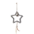 thumbnail image 2 of Xihbxyly Colgante para Árbol de Navidad, Diseño de Estrella de Peluche, con Cuentas y Plumas, Material Suave y Acogedor, Decoración Navideña Versátil, Fácil de Colgar, Ideal para Habitación y Árbol,, 2 of 6