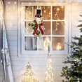 thumbnail image 5 of Husfou Christmas Decoration Lighted Wreath Snowman Wreath with Hat and Bow for Front Door Home Wall Decor, 5 of 6