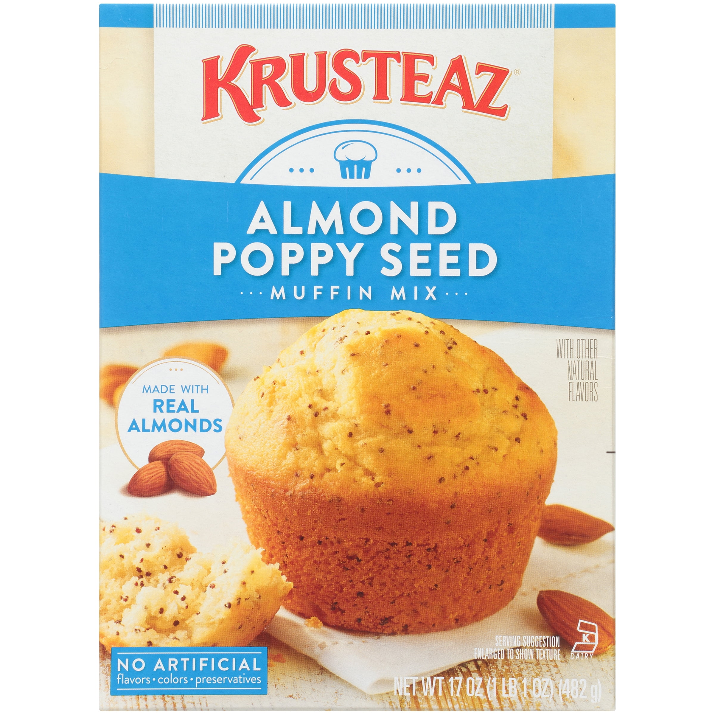 Krusteaz Almond Poppy Seed Muffin Mix 17 OZ Box