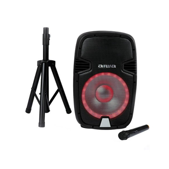 Bocina 15 Aiwa Awsp15twnb Fm Mic Tripie Bluetooth 1000w Color Negro