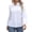 White, variant on White Blouse for Women Button Down Shirts Long Sleeve Collar Regular Fit Stretch Casual Business Shirt Classic Black L
