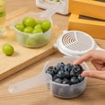 thumbnail image 6 of XGFHYJEH Colander, Colander Plastic, Small Colander, Berry Colander, Kitchen Colander, Fruit Colander, Small Colander for Fruit and Veggies, Colander Plastic with Handle, 6 of 7