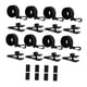 thumbnail image 1 of Kit de 8 piezas para fijar carretes de cubierta solar, correas para cubierta solar de piscina, 8 clips y cierres de contacto, correas para carrete, 1 of 8