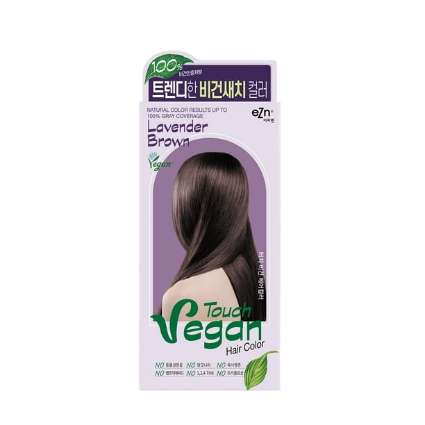 eZn Touch Vegan Permanent Hair Dye, Lavender Brown Color, Vegan