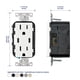 thumbnail image 3 of Cargador de pared Leviton T5635-T 30 W USB Dual Type-C/C PD, 3 of 9