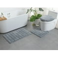 thumbnail image 3 of LELINTA 3 Piece Bathroom Rug Set with Toilet Lid Cover and Rug Set Combo, Extra Thick Super Soft Shaggy Bath Rug Set 3 Piece and U-Shaped Toilet Floor Memory Foam Rug, 3 of 4