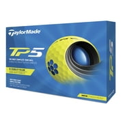 TaylorMade TP5 Yellow Golf Balls 12BP