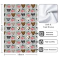 thumbnail image 3 of 2 Pcs Funny Kitchen Towels,Cute Pitbull Terriers Dog and Flower Microfiber Dish Towels,Kitchen Tea Towels,Kitchen Towel Set (18" X 26"), 3 of 3