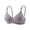 Gray, variant on Women's Plus Size Soft Thin Cup Bra Wireless Seamless Leaf Jacquard Everyday Bra Comfort Breathable Lightly Beige A