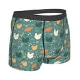 thumbnail image 4 of Uemuo Flowe Rooster Pattern Men's Boxer Briefs,Trunk Anti-Chafing,Comfortable, Durable, and Stylish Underwear-, 4 of 9