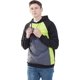 thumbnail image 4 of Novedad para hombre Sudaderas con capucha con bloques de color Outwear Mangas negras con amarillo brillante gris oscuro xxl oso de fresa Electrónica, 4 of 5