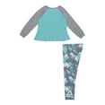 thumbnail image 3 of Reebok Toddler Camo Leggings Pant Set with Top, 2 Piece Athletic Set (12M-5T), 3 of 6