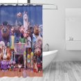 thumbnail image 3 of Movie Sing 2 Shower Curtain Sets, Funny Bathroom Shower Curtains, Waterproof Fabric for Bathroom Decor Bathtub with 12 Hooks 72x72in, 3 of 8