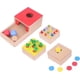 thumbnail image 1 of Kit de Juego 4 en 1, Caja Permanencia Objetos de Juguete Montessori, Caja de Monedas, Cosecha Zanahorias, Juguete de Aprendizaje Apilable para Niños, 12-18 Meses, 1 2 3, 1 of 3