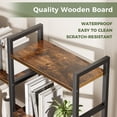 thumbnail image 6 of Amadwell 4 Tier Industrial Bookcase, Large Shelf Bookshelf, 11 Units Storage for Living Room, Brown, 6 of 9