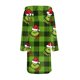 thumbnail image 4 of Pijama familiar de Navidad Grinc-h - Pijama a juego. Albornoz de franela estampada, absorbente y de secado rápido, de algodón. Pijama familiar a juego. Verde oscuro. Talla S., 4 of 5